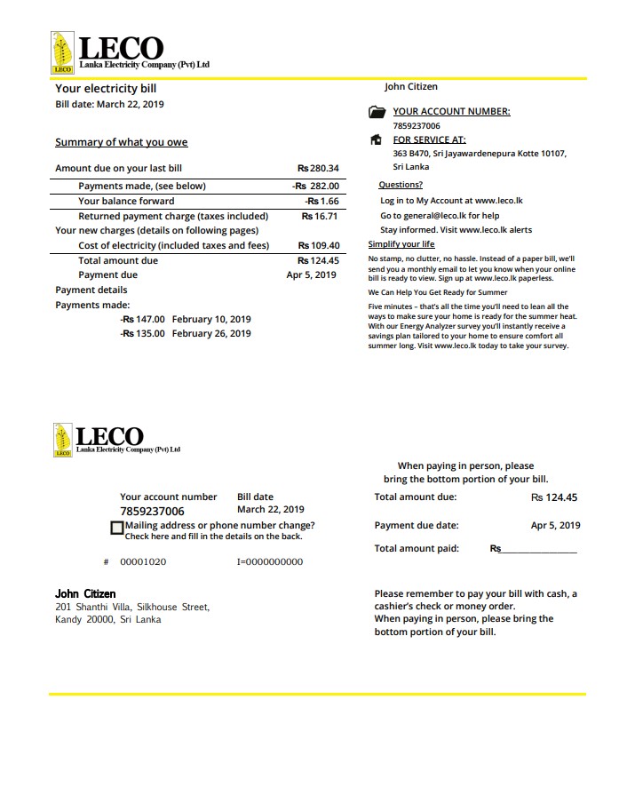  Minol USA business utility bill 